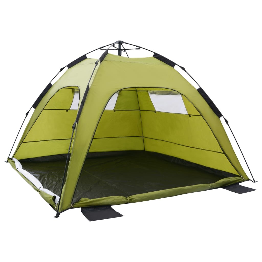 Pop Up Beach Tent 220x220x160 cm Green